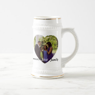 Präsident Obama First Family Commemorative Bierglas