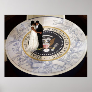 Präsident Obama FIRST PAARE, ERSTER TANZ Poster