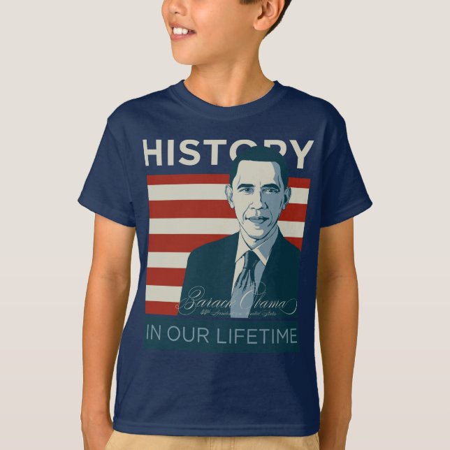 Präsident Obama "Geschichte in unserer Lebenszeit T-Shirt (Vorderseite)