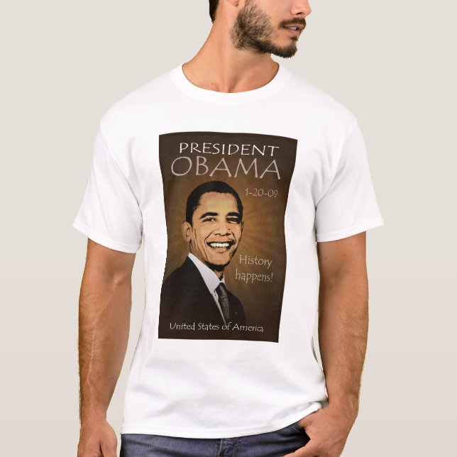 Präsident Obama Grunge Tattered T-shirt (Vorderseite)