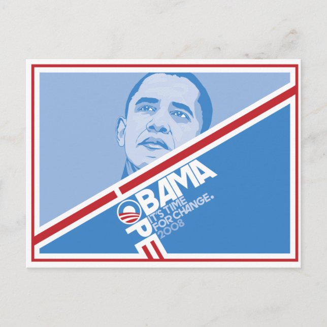 Präsident Obama Hope Postcard Postkarte (Vorderseite)