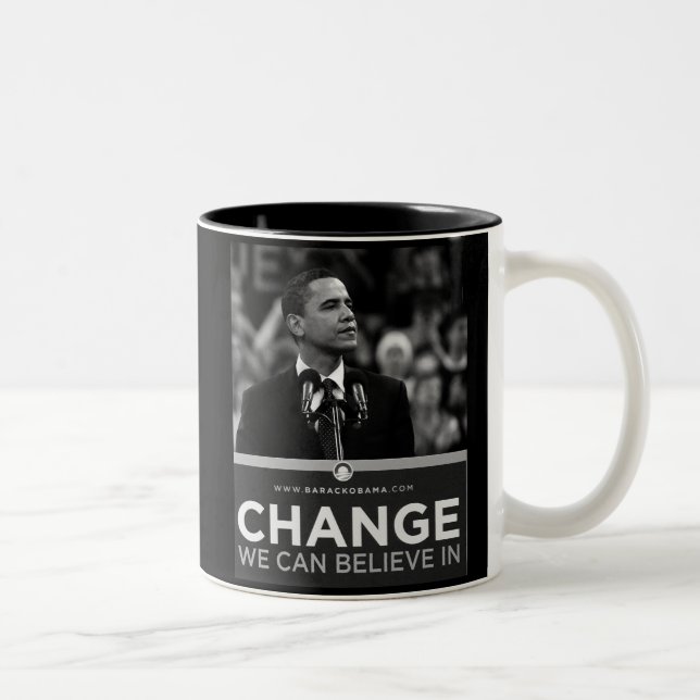 Präsident Obama Inauguration Keepsake Zweifarbige Tasse (Rechts)