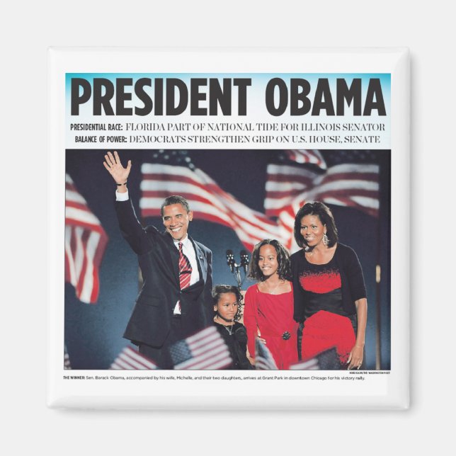 Präsident Obama Magnet (Vorne)