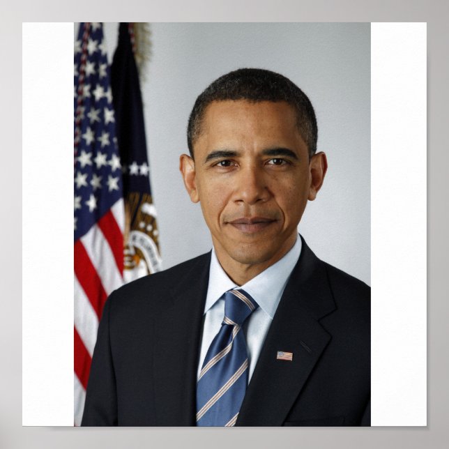 Präsident Obama, Offizielles Portrait Poster (Vorne)