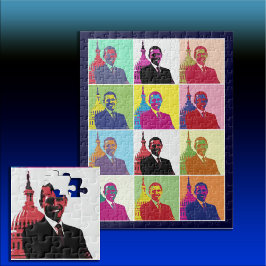 Präsident Obama Pop Art Puzzle
