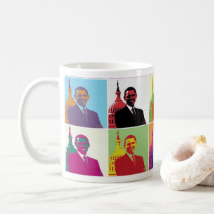Präsident Obama Pop Art Tasse