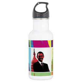 Präsident Obama Pop Art Trinkflasche