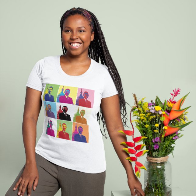 Präsident Obama Pop Art Women's T-Shirt (President Obama Pop Art Women's T-Shirt)
