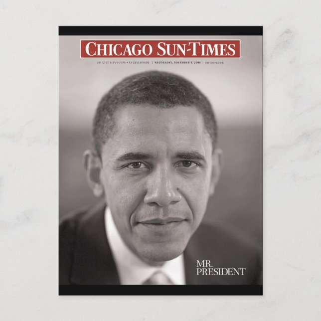 Präsident Obama Postcard Postkarte (Vorderseite)