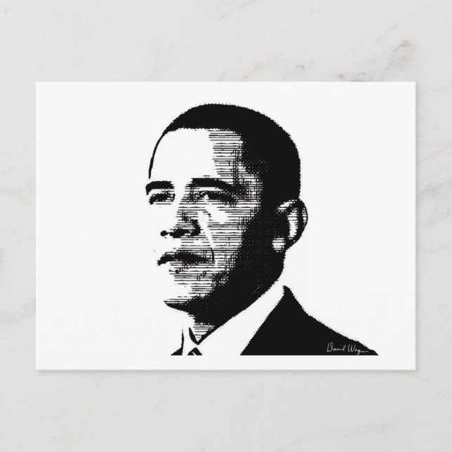 Präsident Obama Postcard Postkarte (Vorderseite)
