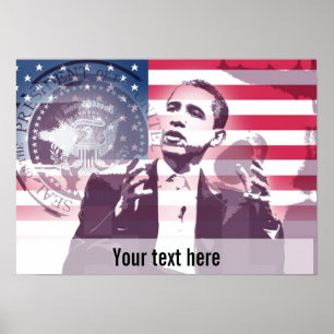 Präsident Obama - Poster - Vorlage