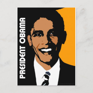 Präsident Obama Postkarte