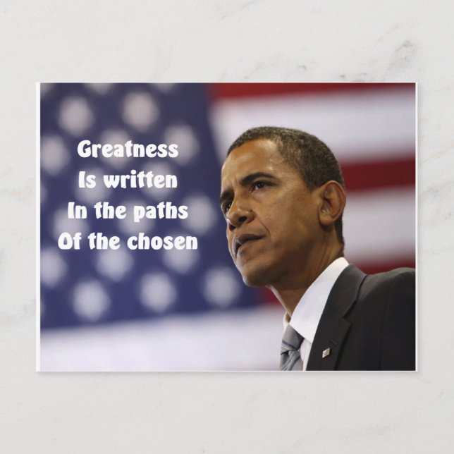 Präsident Obama Postkarte (Vorderseite)