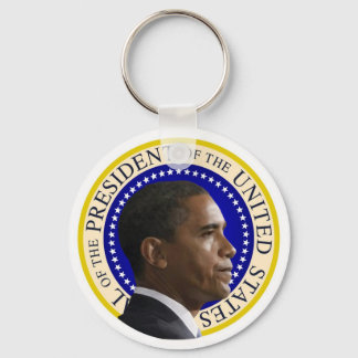 Präsident Obama-Profil Schlüsselanhänger