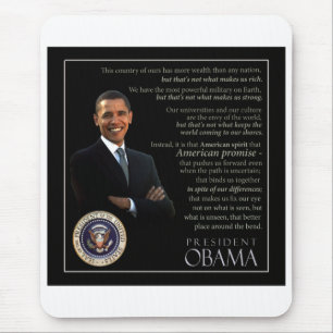 Präsident Obama Quote Mousepad