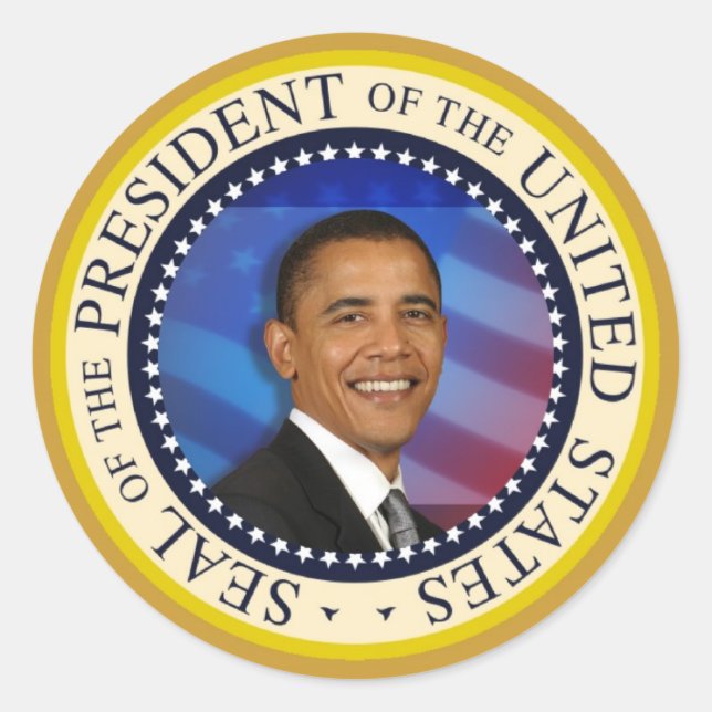 Präsident Obama Sammlerstücke große 3" Sticker (Vorderseite)