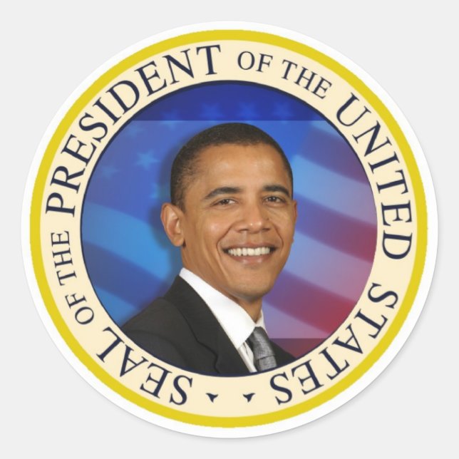 Präsident Obama Sammlerstücke große 3" Sticker (Vorderseite)