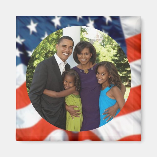 Präsident Obama Sammlerstücke Magnet (Vorne)