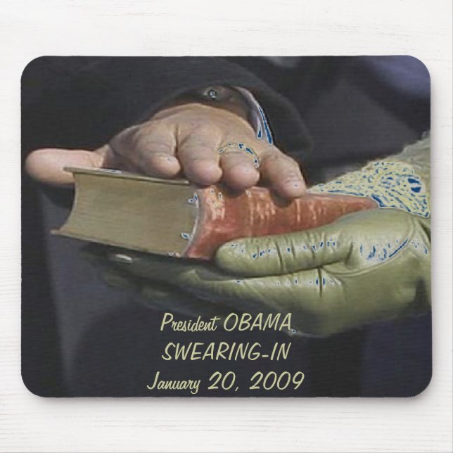 Präsident Obama SWEARING-IN-Gedenken Mousepad (Vorne)