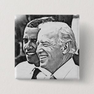 Präsident Obama u. Vizepräsident Biden Button
