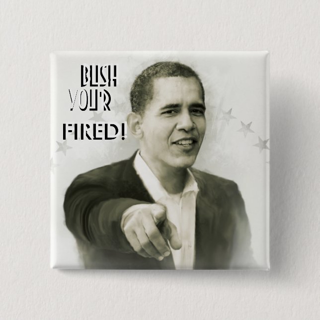 Präsident Obama Vintage Button2 Button (Vorderseite)