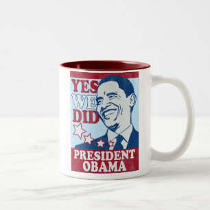 Präsident Obama Vintage Mug Zweifarbige Tasse
