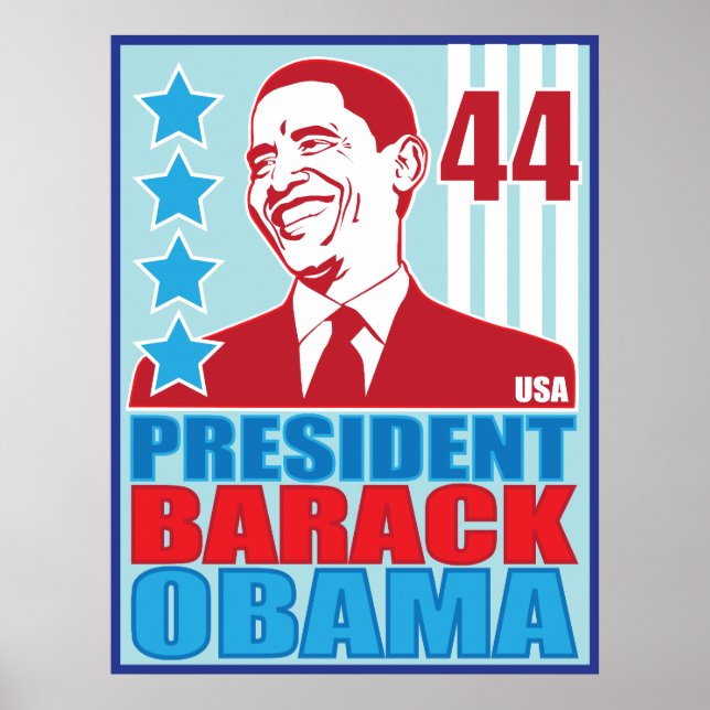 Präsident Obama Vintage Poster (Vorne)