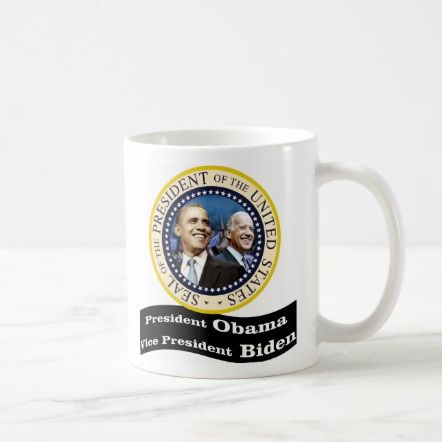 Präsident Obama Vizepräsident Biden Kaffeetasse (Rechts)