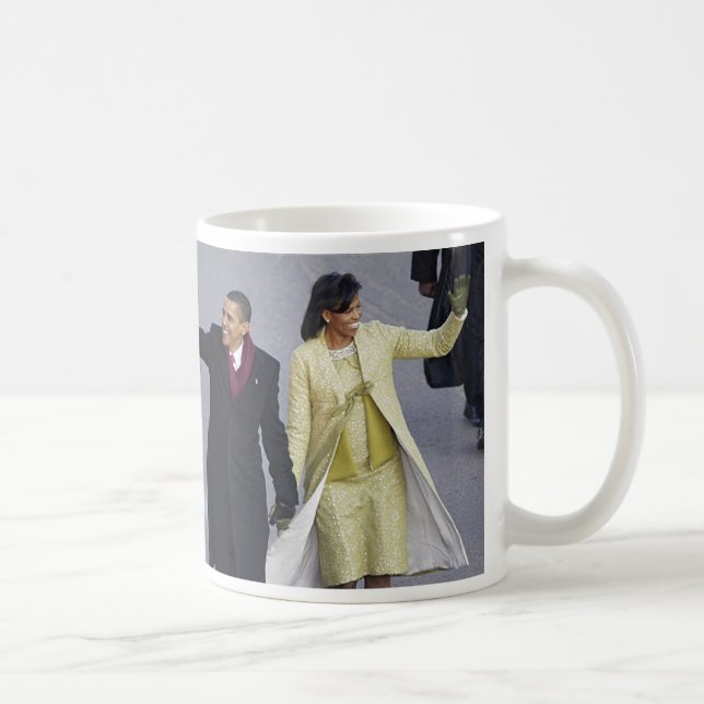 Präsident Obama WALK AUF PENNSYLVANIA Allee Kaffeetasse (Rechts)