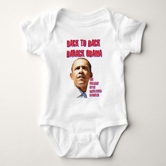 Präsident Obama, Zurück zum Zurück_ Baby Strampler (Vorderseite)