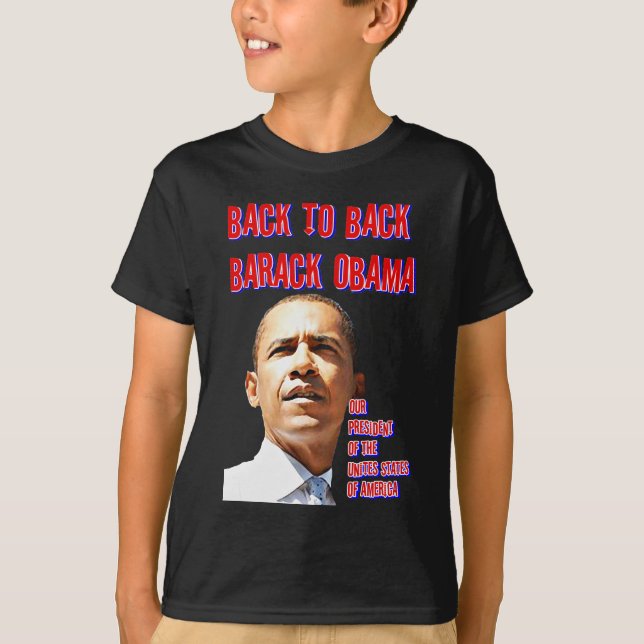 Präsident Obama, Zurück zum Zurück_ T-Shirt (Vorderseite)