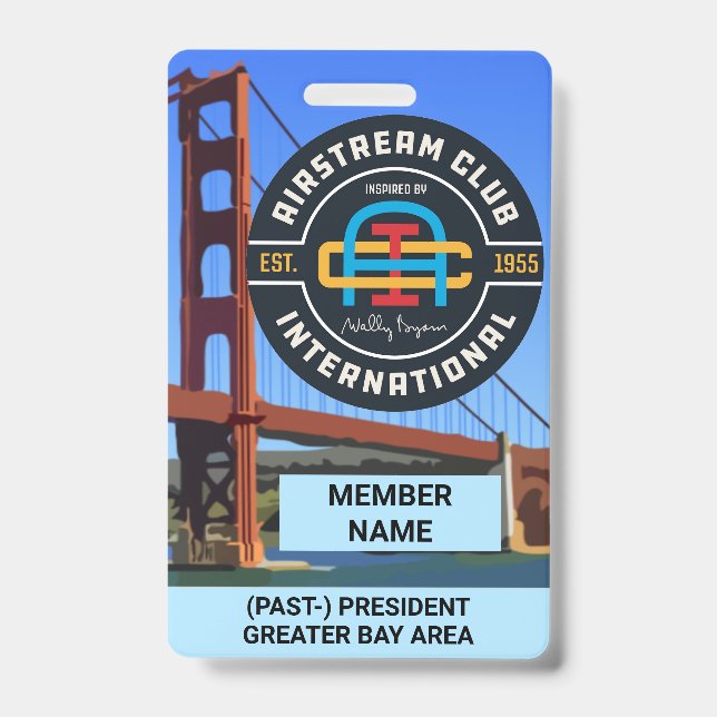 Präsident oder vergangenes Abzeichen Ausweis (Vorderseite)