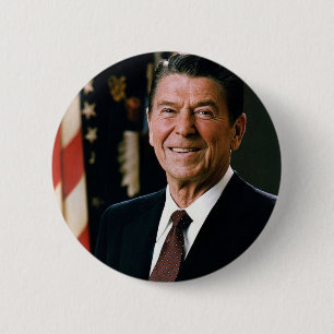 Präsident Reagan Button