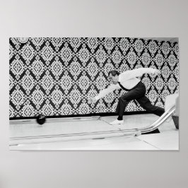 Präsident Richard Nixon Bowling - 1971 Poster