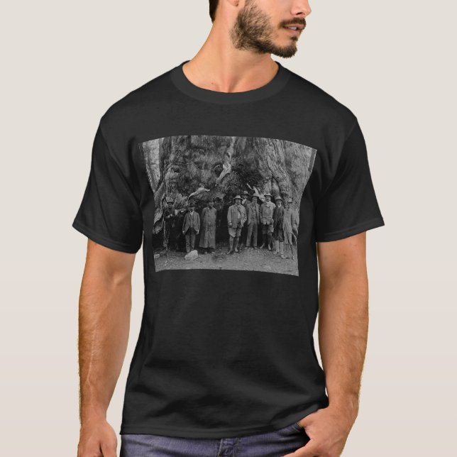 Präsident Roosevelt und John Muir California 1903 T-Shirt (Vorderseite)
