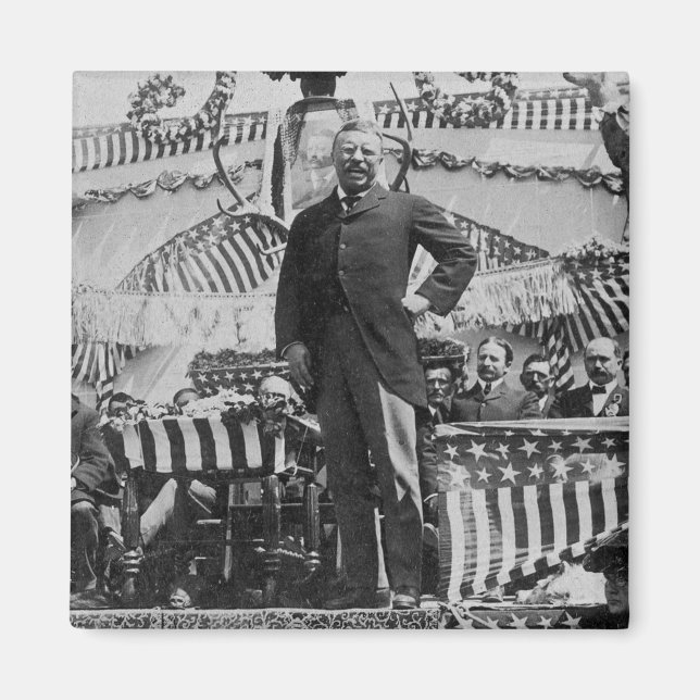 Präsident Theodore Roosevelt in Wyoming Magnet (Vorne)