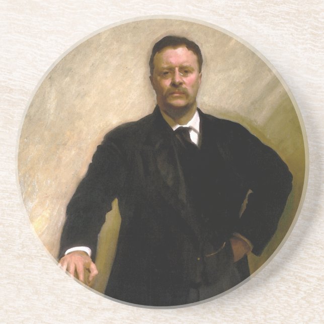 Präsident Theodore Roosevelt John Singer Sargent Sandstein Untersetzer (Vorne)