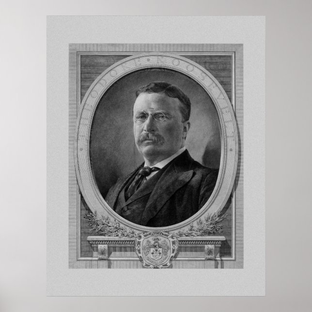 Präsident Theodore Roosevelt Poster (Vorne)