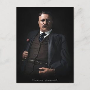 Präsident Theodore Roosevelt Postkarte