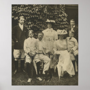 Präsident Theodore Roosevelt und Familie Poster