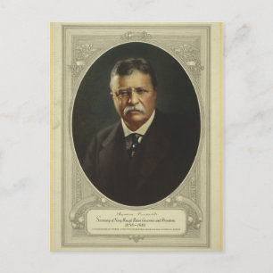 Präsident Theodore Roosevelt von Forbes Lithograph Postkarte