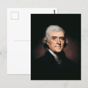 Präsident Thomas Jefferson Postkarte