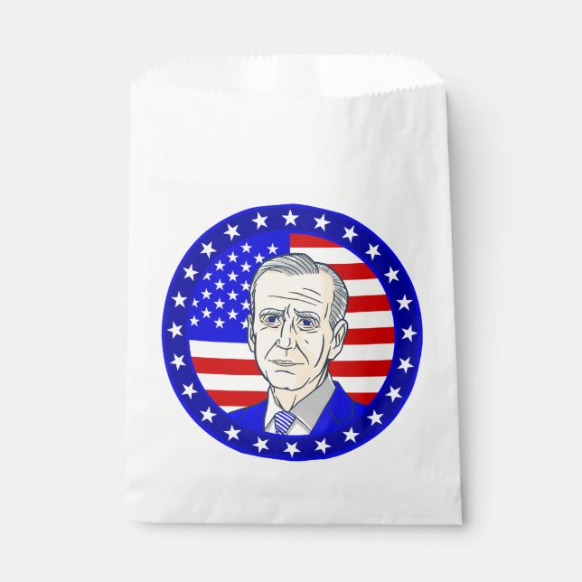 Präsident tritt zwei amerikanische Flagge Geschenktütchen (Vorderseite)