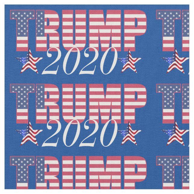 Präsident Trump 2020 Pattern Fabric Stoff (Nahaufnahme)