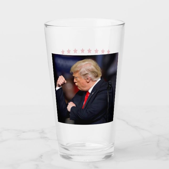Präsident Trump 2024 Glas (Vorderseite)