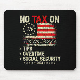 Präsident Trump 2024: Keine Steuer auf Überstunden Mousepad