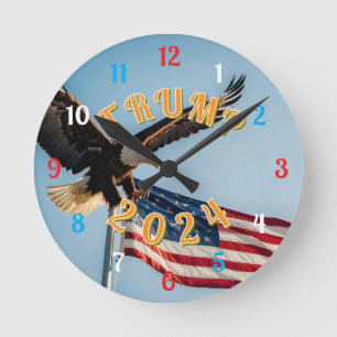 PRÄSIDENT TRUMP 2024 RUNDE WANDUHR