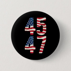 Präsident Trump 2024 Vintag 45 47 USA bedrückte Button