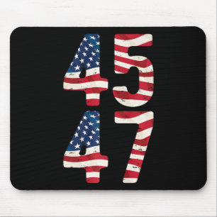 Präsident Trump 2024 Vintag 45 47 USA bedrückte Mousepad