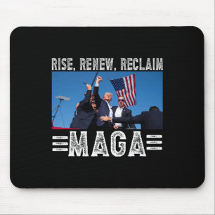 Präsident Trump 45 47 Mega Aufstieg Erneuerung Rüc Mousepad